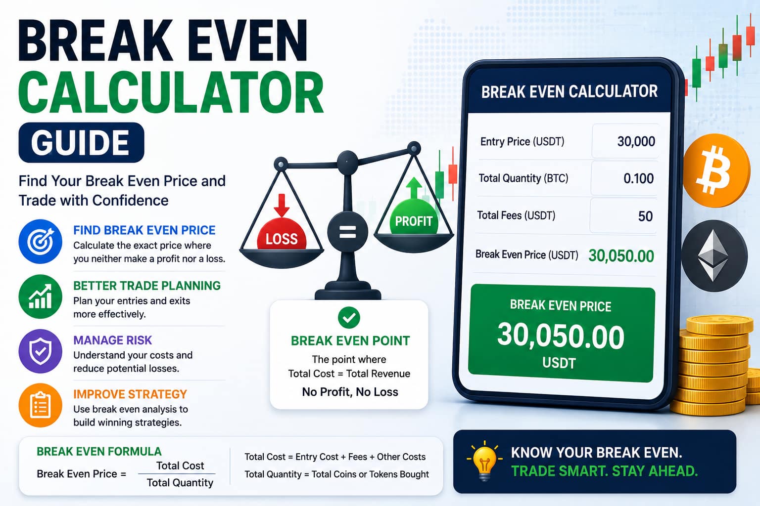 Crypto break even calculator trading guide