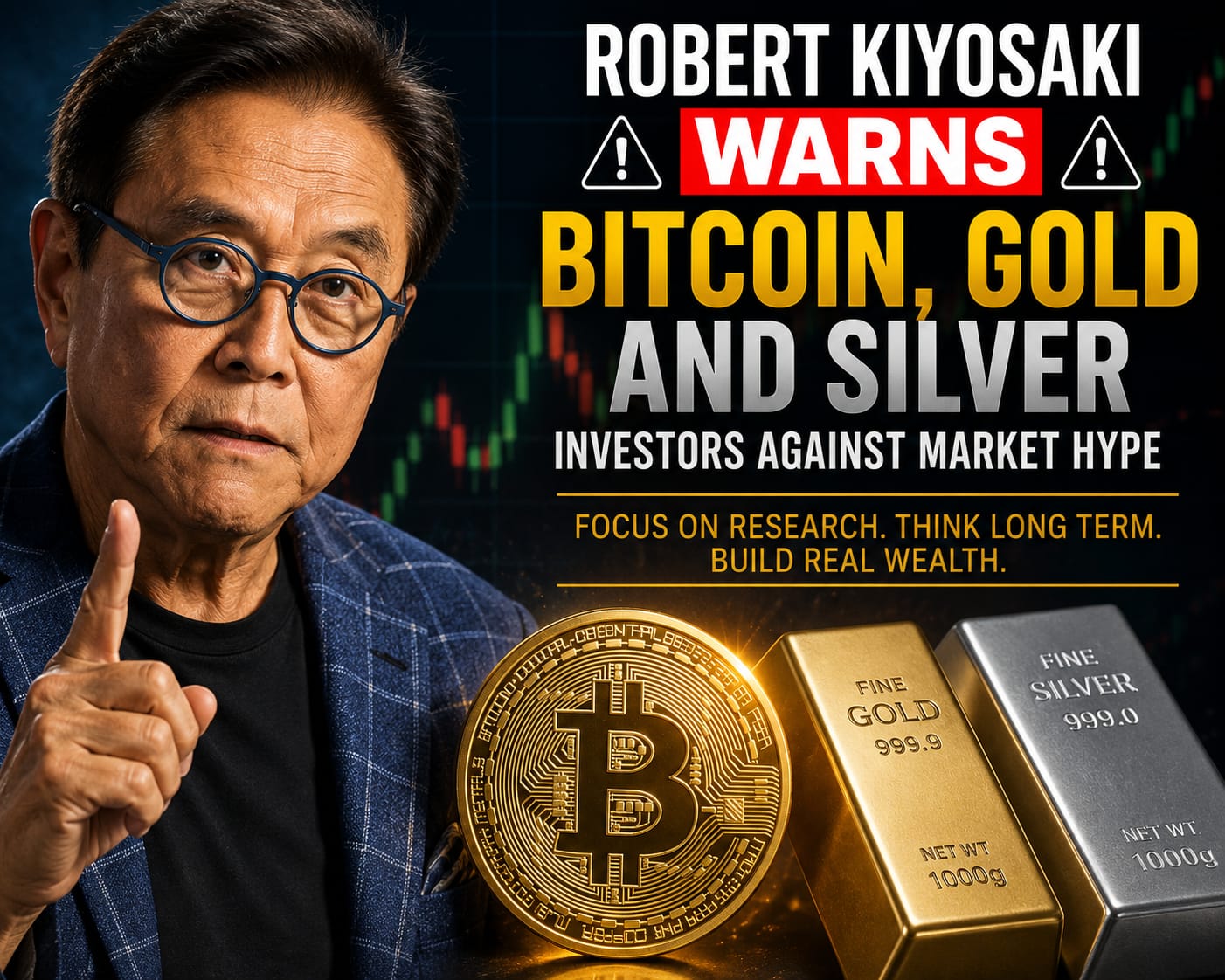 Robert Kiyosaki discusses Bitcoin, gold and silver investment strategy